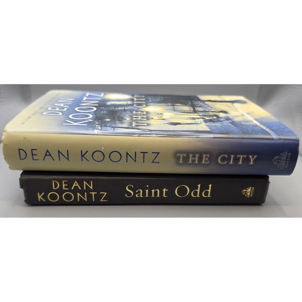 Dean Koontz Hardcover Lot 2 The City 1st Edition Saint Odd Odd Thomas